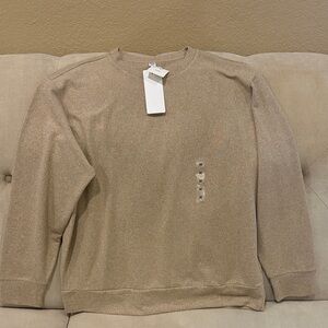 Uniqlo Women’s Tan Crewneck Sweater